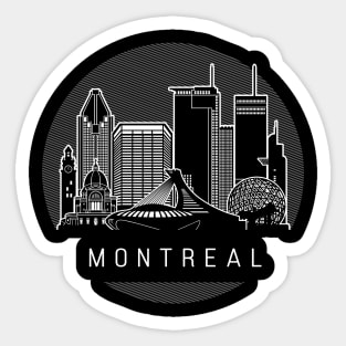 Montreal Canada Skyline Sticker